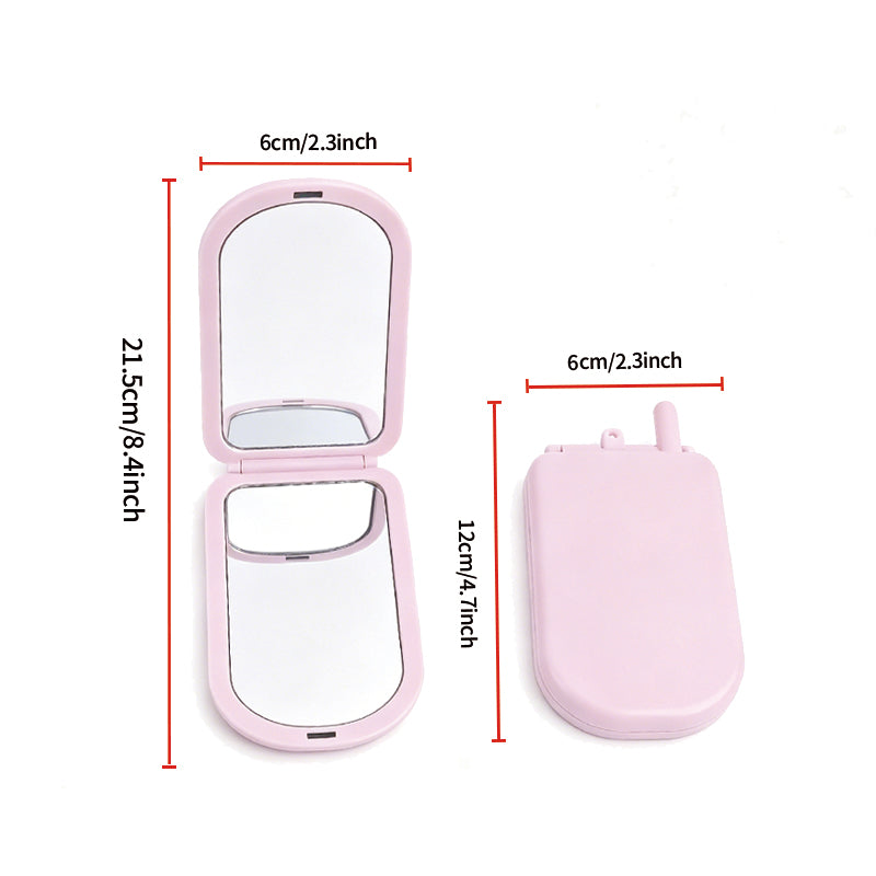 OEM/ODM Mini Brick Phone Foldable Hand Mirror from Kaifam Manufacturing. Custom logo, Pantone colors, MOQ 100pcs, 15-day lead time. Request a free quote.