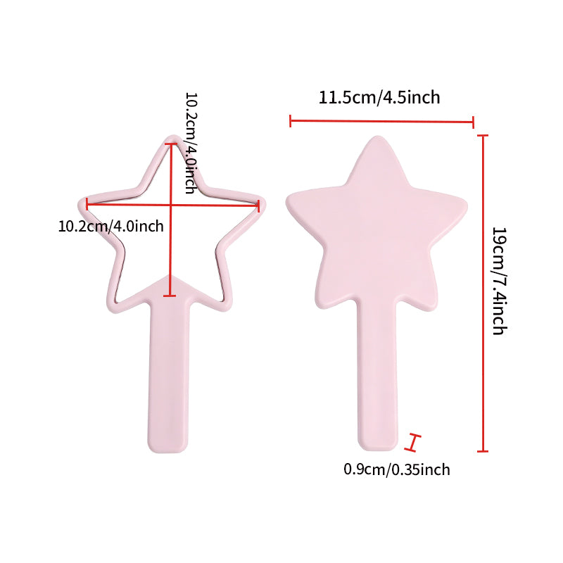 OEM/ODM Star-Shaped Handheld Mirror from Kaifam Manufacturing. Custom logo, Pantone colors, MOQ 100pcs, 15-day lead time. Request a free quote.