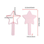 OEM/ODM Star-Shaped Handheld Mirror from Kaifam Manufacturing. Custom logo, Pantone colors, MOQ 100pcs, 15-day lead time. Request a free quote.