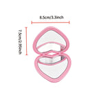OEM/ODM ouble Sided Heart Compact Mirror from Kaifam Manufacturing. Custom logo, Pantone colors, MOQ 100pcs, 15-day lead time. Request a free quote.