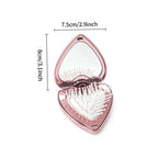 OEM/ODM Heart Flip Open Airbag Massage Comb with Built-in Mirror from Kaifam Manufacturing. Custom logo, Pantone colors, MOQ 100pcs, 15-day lead time. Request a free quote.
