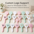 OEM/ODM Round Air Cushion Hair Brush from Kaifam Manufacturing. Custom logo, Pantone colors, MOQ 100pcs, 15-day lead time. Request a free quote.