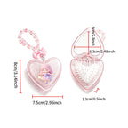 OEM/ODM Transparent Glitter Heart Flip Travel Comb with Built-in Mirror from Kaifam Manufacturing. Custom logo, Pantone colors, MOQ 100pcs, 15-day lead time. Request a free quote.