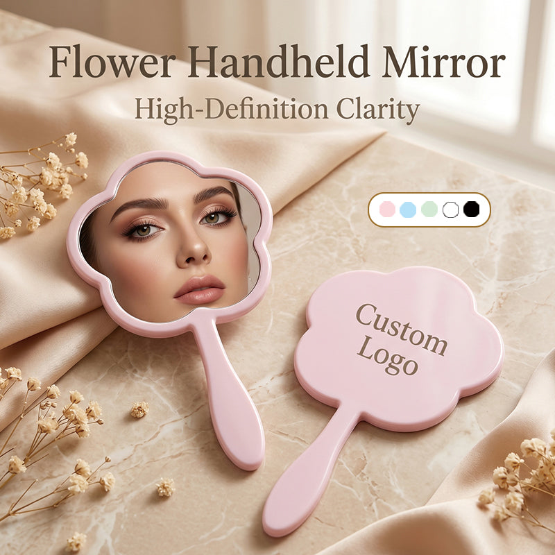 Flower-shaped handheld mirror | Premium corporate gifts and custom-made presents | Wholesale and customization services