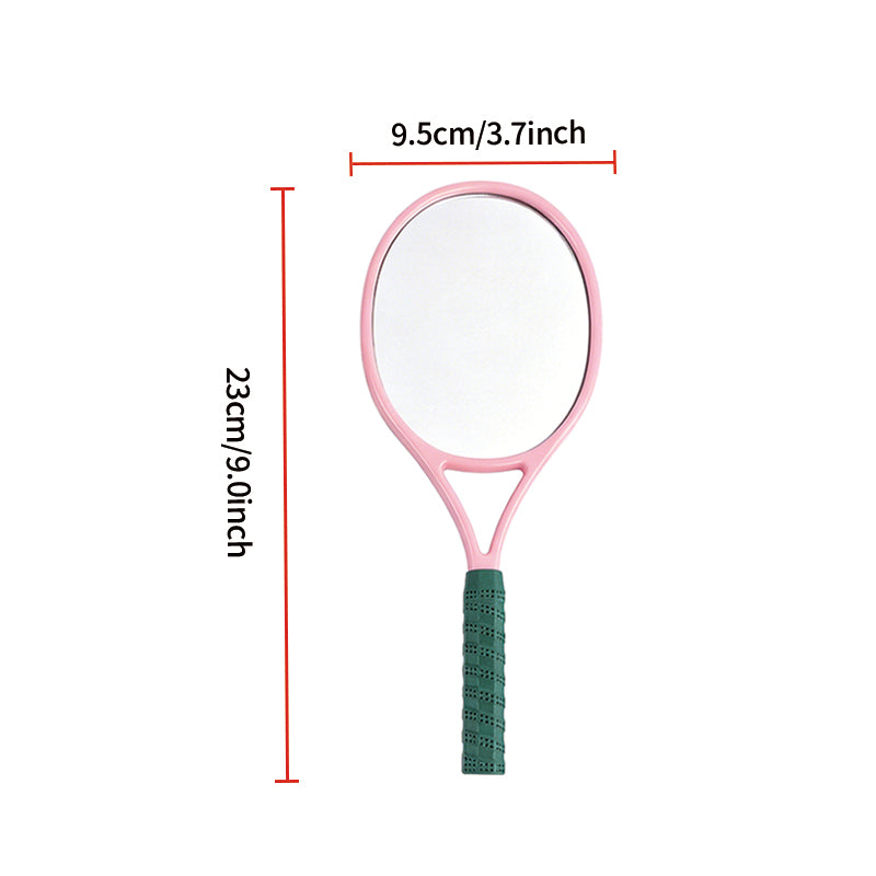 OEM/ODM Tennis Racket Shaped Hand Mirror from Kaifam Manufacturing. Custom logo, Pantone colors, MOQ 100pcs, 15-day lead time. Request a free quote.