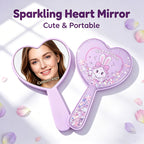 OEM/ODM Heart Quicksand Handheld Mirror from Kaifam Manufacturing. Custom logo, Pantone colors, MOQ 100pcs, 15-day lead time. Request a free quote.