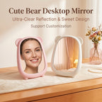 OEM/ODM Cute Bear Desktop Mirror from Kaifam Manufacturing. Custom logo, Pantone colors, MOQ 100pcs, 15-day lead time. Request a free quote.
