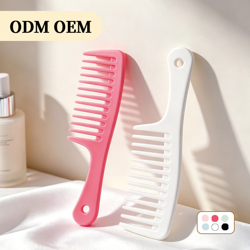 OEM/ODM Wide Tooth Comb from Kaifam Manufacturing. Custom logo, Pantone colors, MOQ 100pcs, 15-day lead time. Request a free quote.