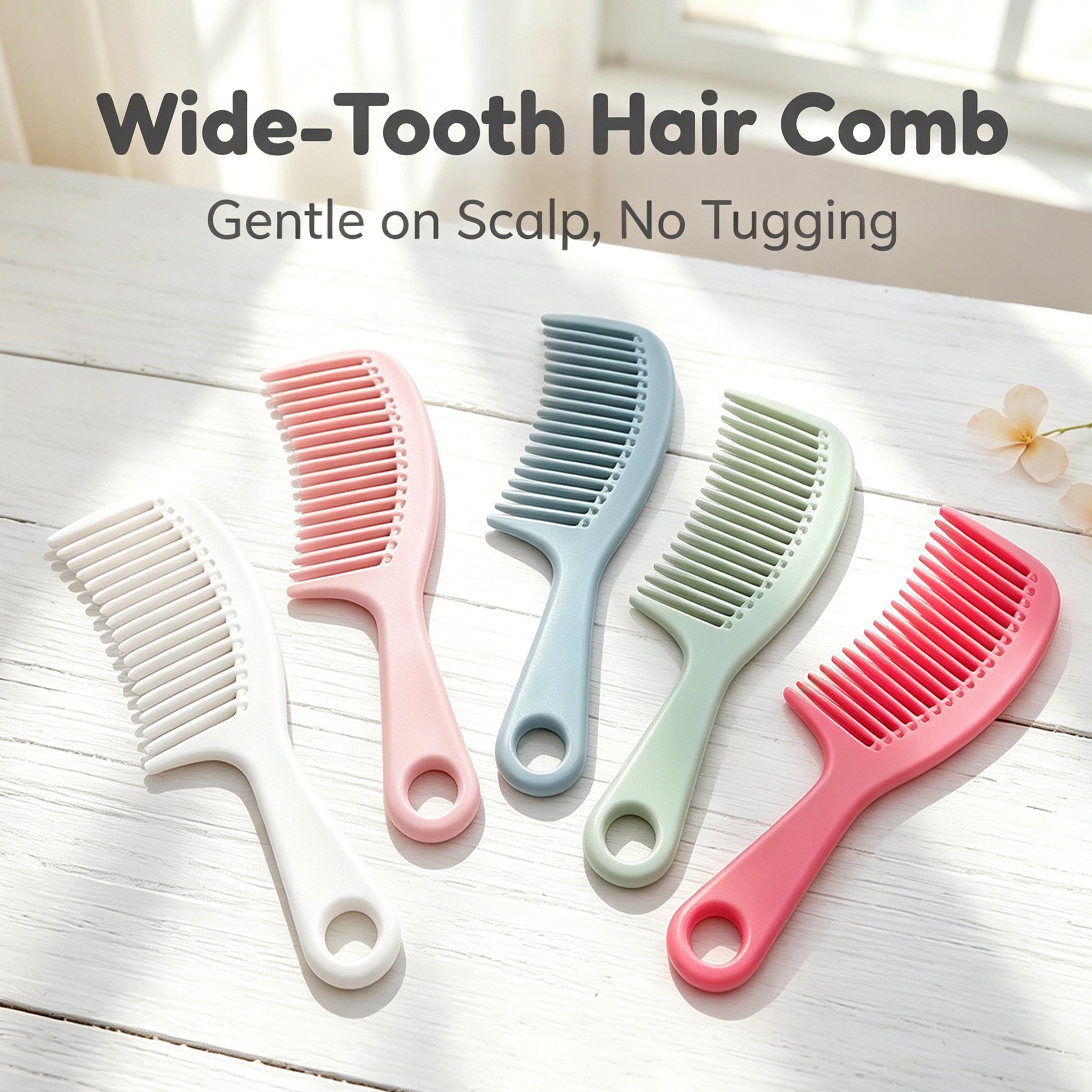 OEM/ODM Wide Tooth Hand Hair Comb from Kaifam Manufacturing. Custom logo, Pantone colors, MOQ 100pcs, 15-day lead time. Request a free quote.