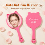 OEM/ODM Cat Ear Handheld Makeup Mirror from Kaifam Manufacturing. Custom logo, Pantone colors, MOQ 100pcs, 15-day lead time. Request a free quote.