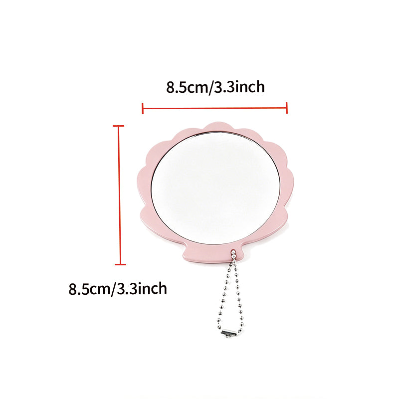 OEM/ODM Seashell Pocket Makeup Mirror from Kaifam Manufacturing. Custom logo, Pantone colors, MOQ 100pcs, 15-day lead time. Request a free quote.