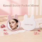 OEM/ODM Rabbit Ear Single-sided Makeup Mirror from Kaifam Manufacturing. Custom logo, Pantone colors, MOQ 100pcs, 15-day lead time. Request a free quote.