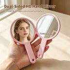 OEM/ODM Double-sided Hand Held Mirror from Kaifam Manufacturing. Custom logo, Pantone colors, MOQ 100pcs, 15-day lead time. Request a free quote.