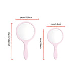OEM/ODM Round handheld mirror  from Kaifam Manufacturing. Custom logo, Pantone colors, MOQ 100pcs, 15-day lead time. Request a free quote.