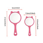 OEM/ODM Cat Ear Handheld Makeup Mirror from Kaifam Manufacturing. Custom logo, Pantone colors, MOQ 100pcs, 15-day lead time. Request a free quote.