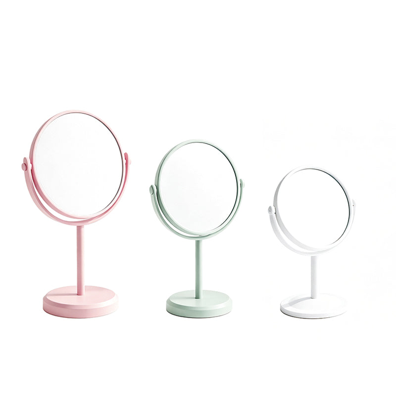 OEM/ODM Double Sided Round Tabletop Vanity Mirror with 360 from Kaifam Manufacturing. Custom logo, Pantone colors, MOQ 100pcs, 15-day lead time. Request a free quote.