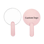 OEM/ODM Big Round Hand Vanity Mirror from Kaifam Manufacturing. Custom logo, Pantone colors, MOQ 100pcs, 15-day lead time. Request a free quote.
