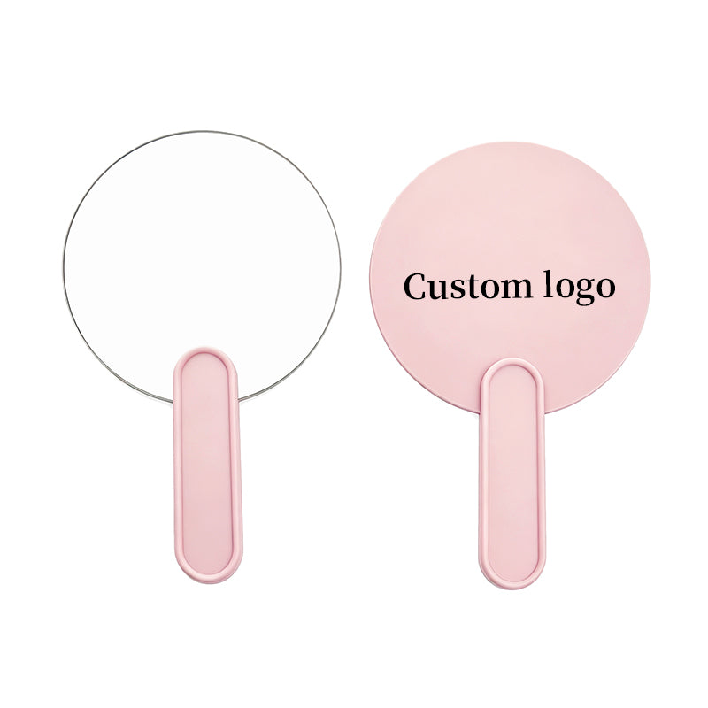 OEM/ODM Big Round Hand Vanity Mirror from Kaifam Manufacturing. Custom logo, Pantone colors, MOQ 100pcs, 15-day lead time. Request a free quote.