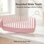OEM/ODM Macaron Bamboo Joint Wide-Tooth Comb from Kaifam Manufacturing. Custom logo, Pantone colors, MOQ 100pcs, 15-day lead time. Request a free quote.