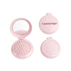 OEM/ODM Round Foldable Airbag Comb With Mirror from Kaifam Manufacturing. Custom logo, Pantone colors, MOQ 100pcs, 15-day lead time. Request a free quote.