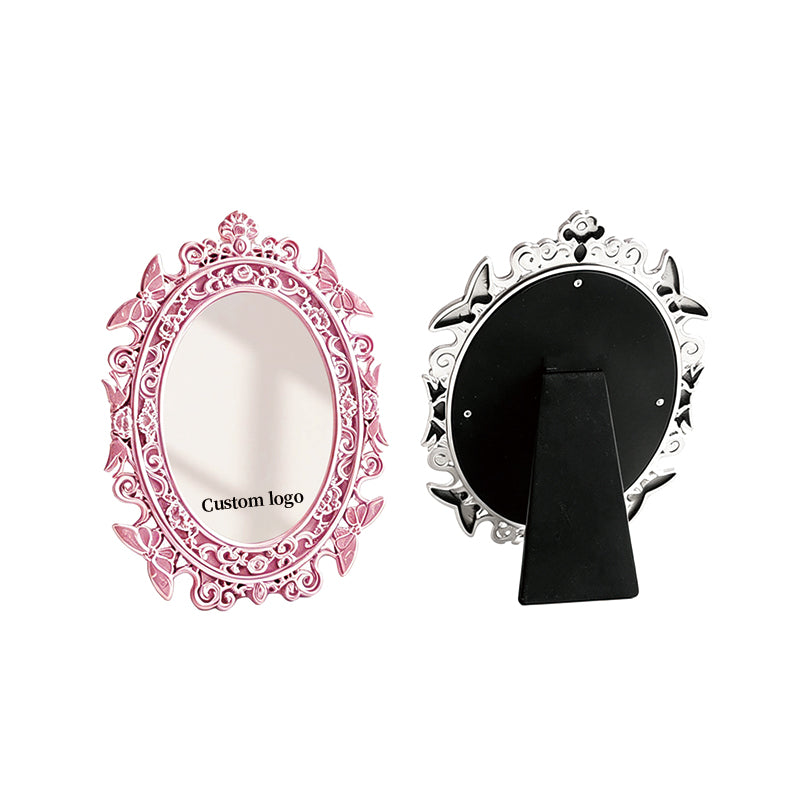Retro carved desktop mirror | Premium corporate gifts and custom-made presents | Wholesale and customization services