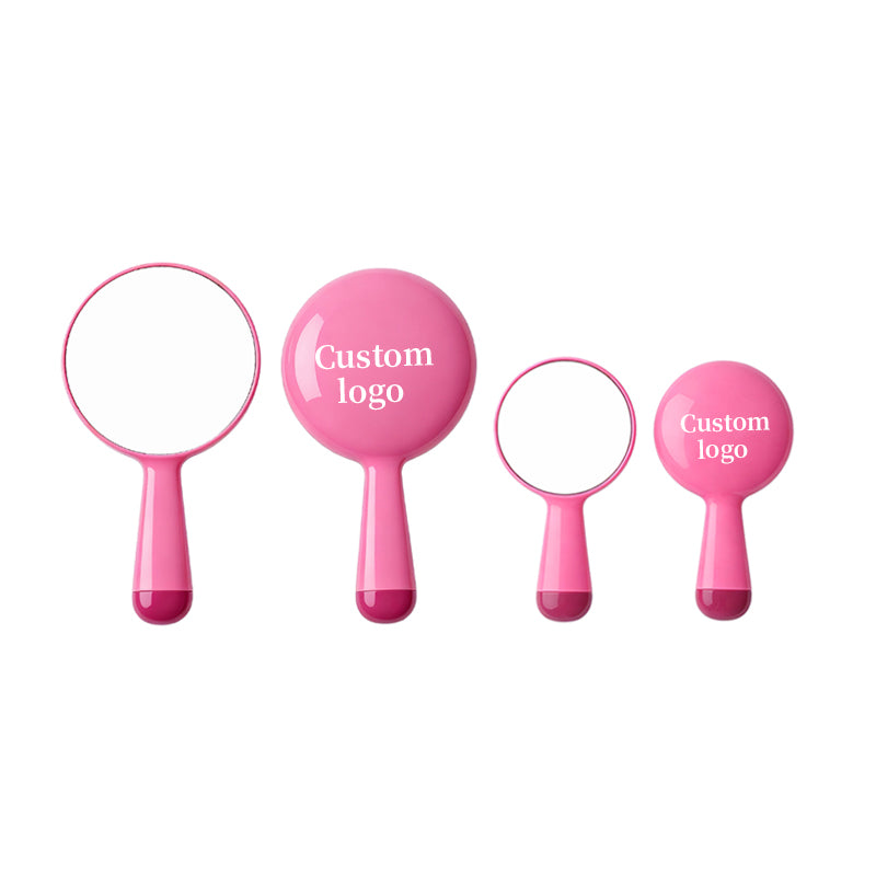 OEM/ODM Macaron Round Handheld Makeup Mirror from Kaifam Manufacturing. Custom logo, Pantone colors, MOQ 100pcs, 15-day lead time. Request a free quote.