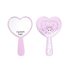 OEM/ODM Heart Quicksand Handheld Mirror from Kaifam Manufacturing. Custom logo, Pantone colors, MOQ 100pcs, 15-day lead time. Request a free quote.