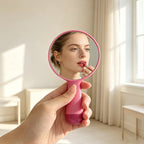 OEM/ODM Macaron Round Handheld Makeup Mirror from Kaifam Manufacturing. Custom logo, Pantone colors, MOQ 100pcs, 15-day lead time. Request a free quote.