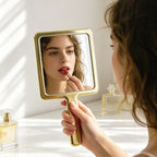 Electroplated square handheld mirror | Premium corporate gifts and custom-made presents | Wholesale and customization services