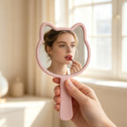 OEM/ODM Mini Cat Hand Mirror from Kaifam Manufacturing. Custom logo, Pantone colors, MOQ 100pcs, 15-day lead time. Request a free quote.