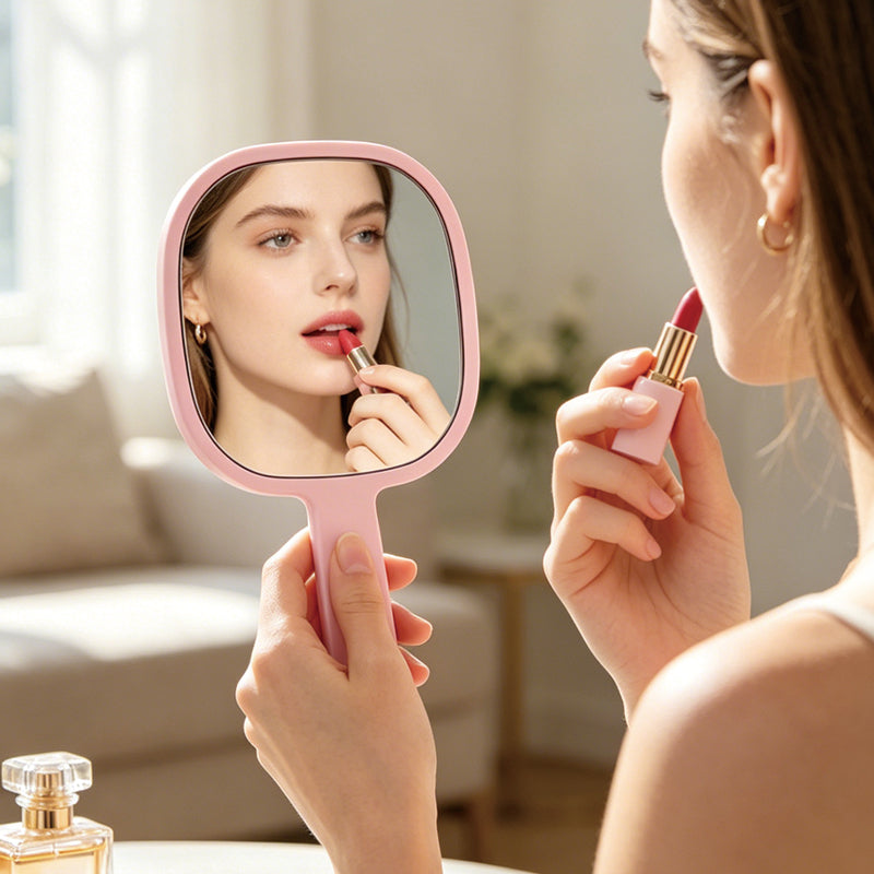KF Handheld Cosmetic Mirror 8.5×15.5cm, Support Custom Logo & Personal Design