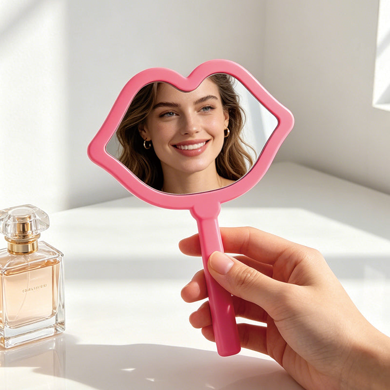 Lip-shaped handheld mirror | Premium corporate gifts and custom-made presents | Wholesale and customization services