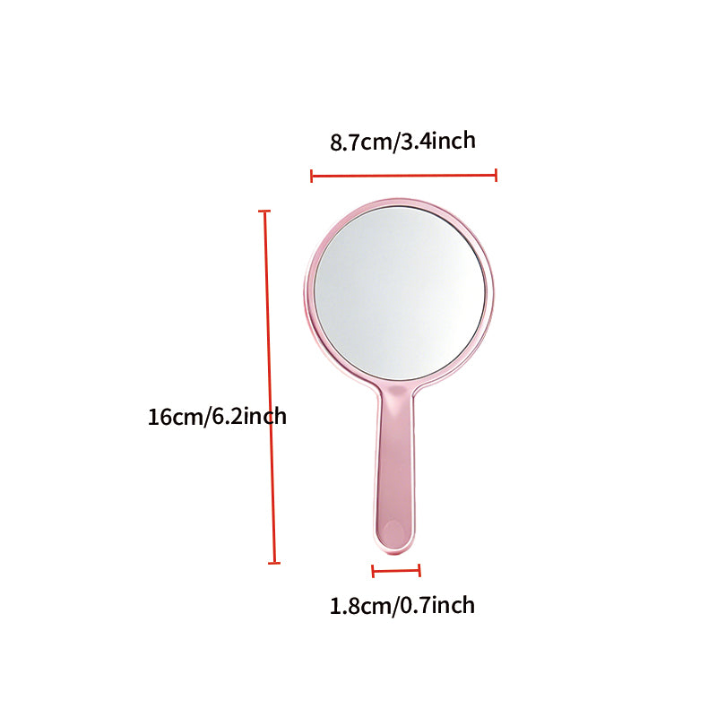 Custom Logoed Round Handheld Mirror | Premium Corporate & Custom Gifts