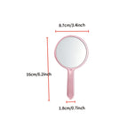 Custom Logoed Round Handheld Mirror | Premium Corporate & Custom Gifts