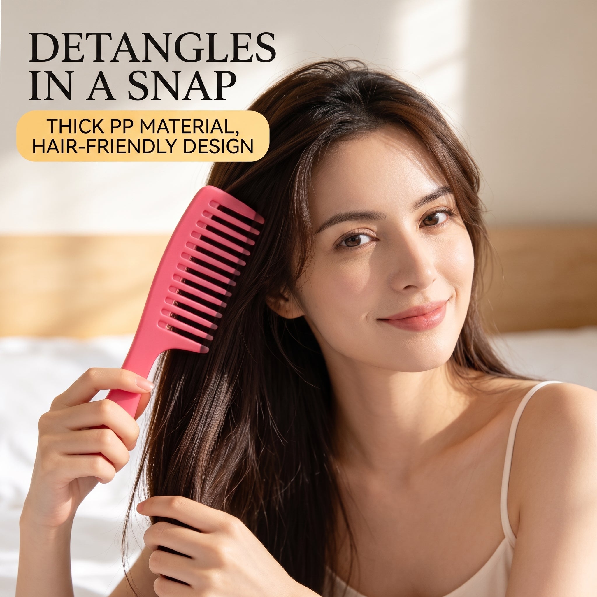 OEM/ODM Wide Tooth Comb from Kaifam Manufacturing. Custom logo, Pantone colors, MOQ 100pcs, 15-day lead time. Request a free quote.
