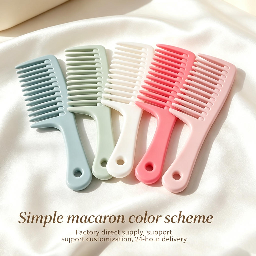 OEM/ODM Wide Tooth Comb from Kaifam Manufacturing. Custom logo, Pantone colors, MOQ 100pcs, 15-day lead time. Request a free quote.