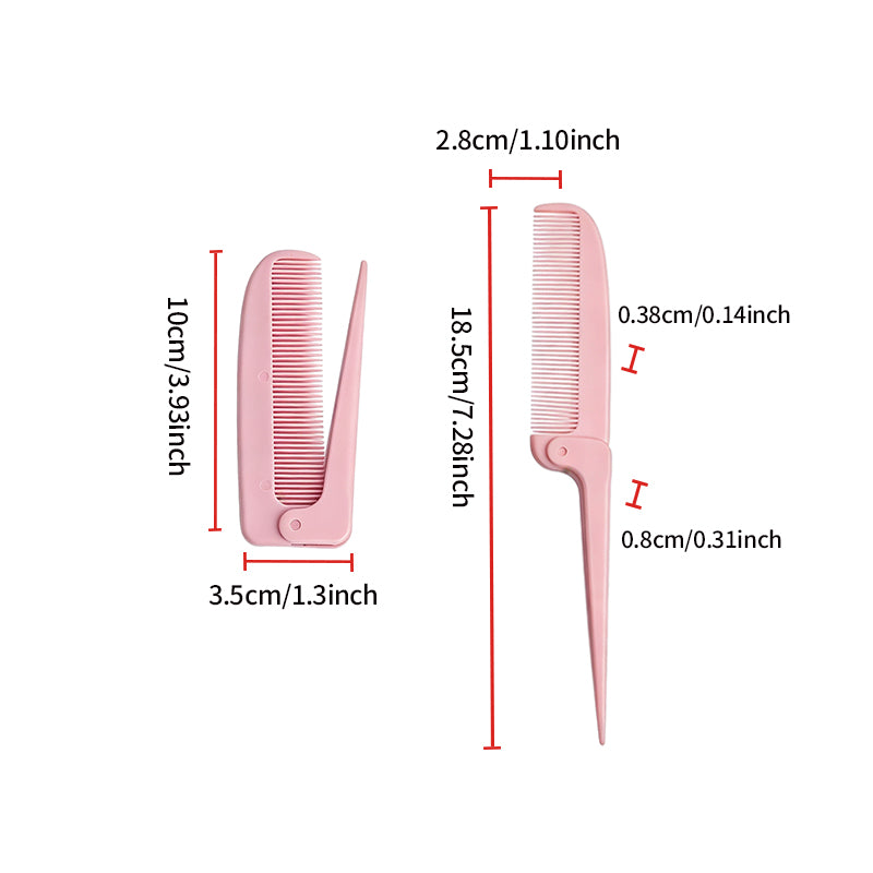 OEM/ODM Foldable Tail Comb from Kaifam Manufacturing. Custom logo, Pantone colors, MOQ 100pcs, 15-day lead time. Request a free quote.