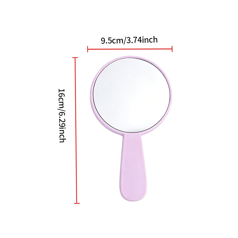 OEM/ODM Round Single-sided Quicksand Cosmetic Mirror with Handle from Kaifam Manufacturing. Custom logo, Pantone colors, MOQ 100pcs, 15-day lead time. Request a free quote.