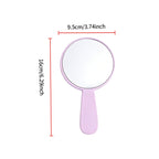 OEM/ODM Round Single-sided Quicksand Cosmetic Mirror with Handle from Kaifam Manufacturing. Custom logo, Pantone colors, MOQ 100pcs, 15-day lead time. Request a free quote.