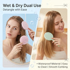 OEM/ODM Round Air Cushion Hair Brush from Kaifam Manufacturing. Custom logo, Pantone colors, MOQ 100pcs, 15-day lead time. Request a free quote.