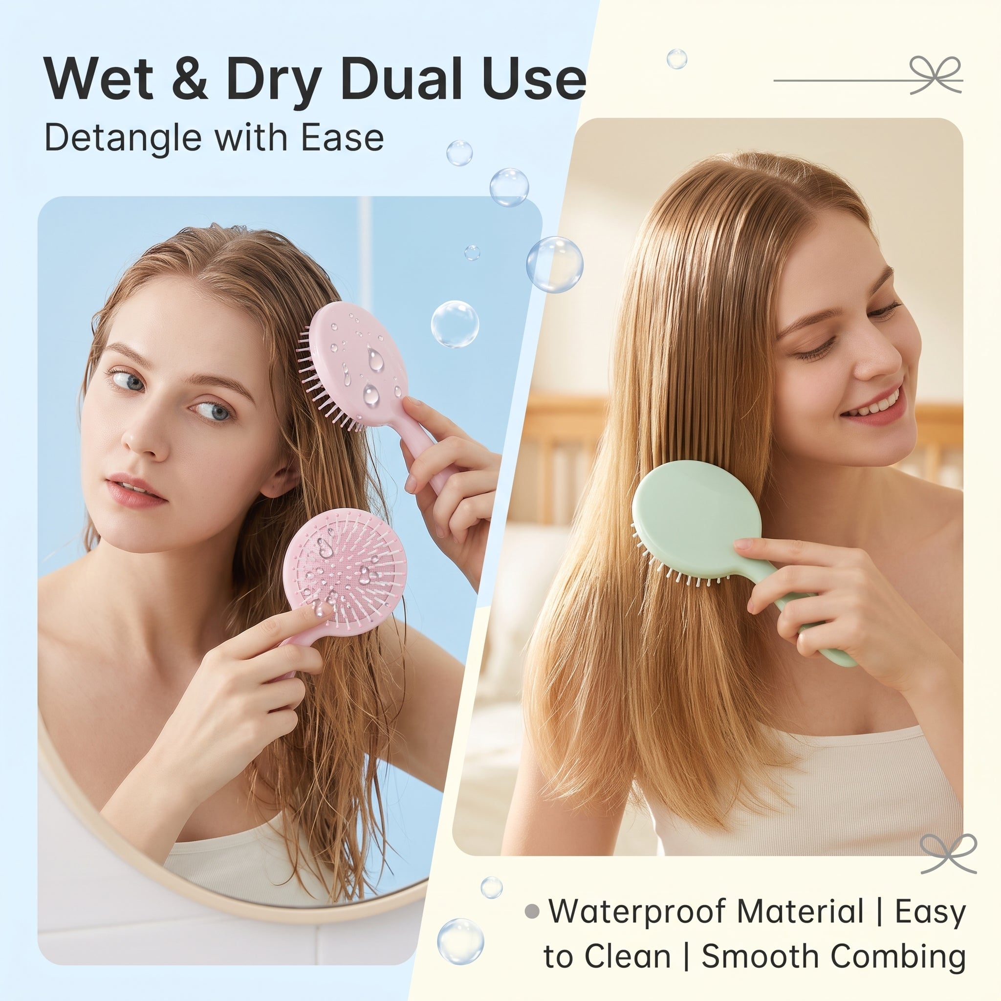 OEM/ODM Round Air Cushion Hair Brush from Kaifam Manufacturing. Custom logo, Pantone colors, MOQ 100pcs, 15-day lead time. Request a free quote.