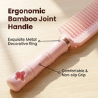 OEM/ODM Macaron Bamboo Joint Wide-Tooth Comb from Kaifam Manufacturing. Custom logo, Pantone colors, MOQ 100pcs, 15-day lead time. Request a free quote.
