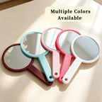 OEM/ODM Double-sided Hand Held Mirror from Kaifam Manufacturing. Custom logo, Pantone colors, MOQ 100pcs, 15-day lead time. Request a free quote.