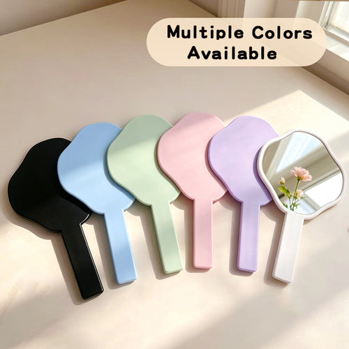 OEM/ODM Clover Irregular Hand Mirror from Kaifam Manufacturing. Custom logo, Pantone colors, MOQ 100pcs, 15-day lead time. Request a free quote.
