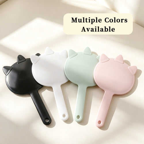 OEM/ODM Cute beast-head shaped round handheld mirror from Kaifam Manufacturing. Custom logo, Pantone colors, MOQ 100pcs, 15-day lead time. Request a free quote.