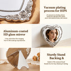 Heart-shaped desktop mirror | Premium corporate gifts and custom-made presents | Wholesale and customization services