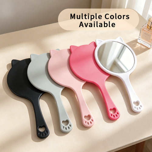 OEM/ODM Cat Ear Handheld Makeup Mirror from Kaifam Manufacturing. Custom logo, Pantone colors, MOQ 100pcs, 15-day lead time. Request a free quote.