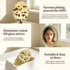 Custom Logo Elliptical Handheld Mirror | Premium Corporate Gifts and Personalized Promotional Items