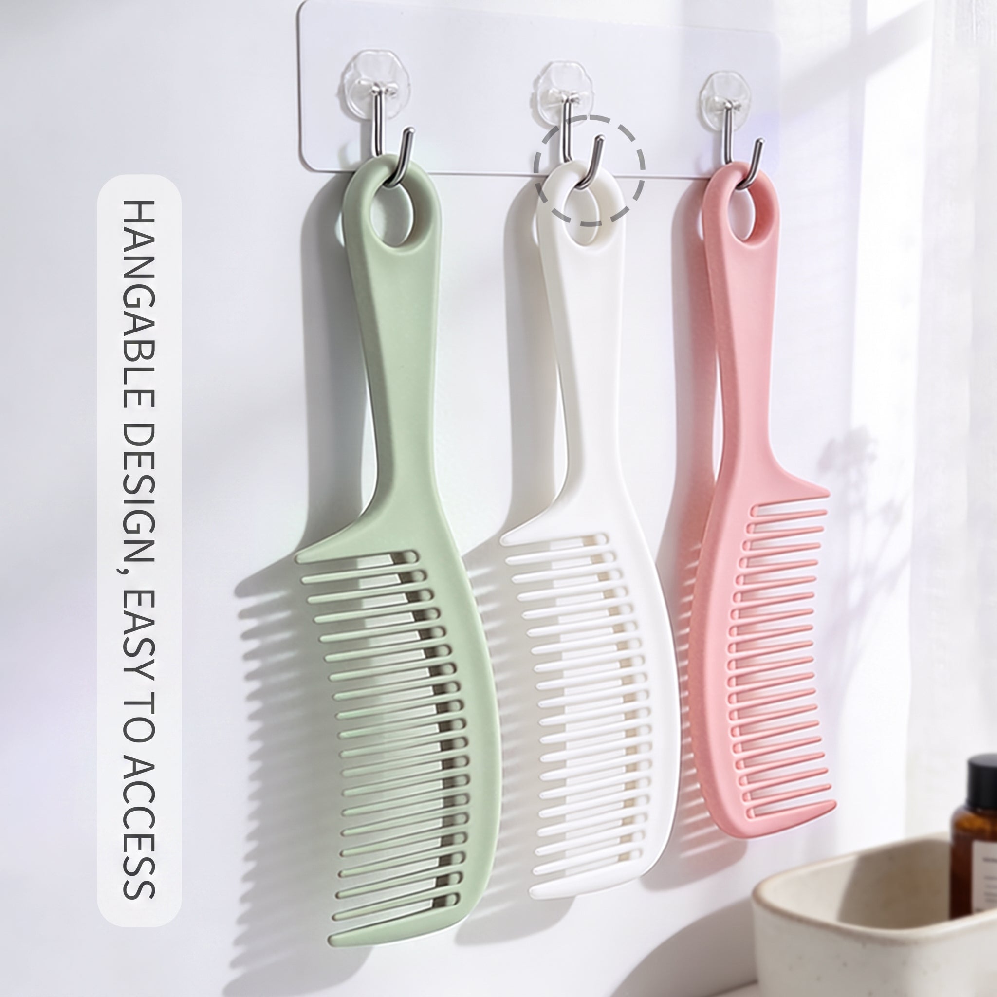 OEM/ODM Wide Tooth Hand Hair Comb from Kaifam Manufacturing. Custom logo, Pantone colors, MOQ 100pcs, 15-day lead time. Request a free quote.