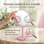 OEM/ODM Double Sided Round Tabletop Vanity Mirror with 360 from Kaifam Manufacturing. Custom logo, Pantone colors, MOQ 100pcs, 15-day lead time. Request a free quote.